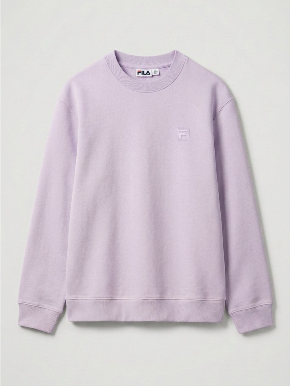 Lavender Fila French Cotton Terry Pullover Sweatshirt with Pockets EUC Large